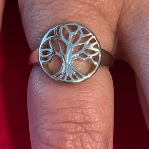 Sterling Silver Family Tree Ring